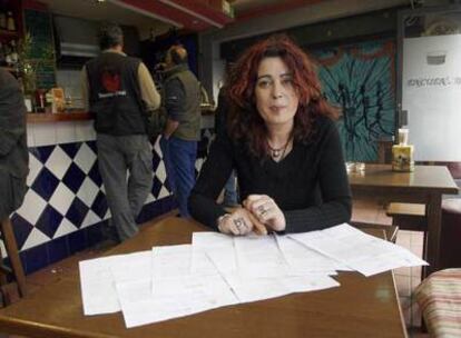 Mar Cabanas, ayer en su cervecería Punto de Encuentro en Carabanchel.