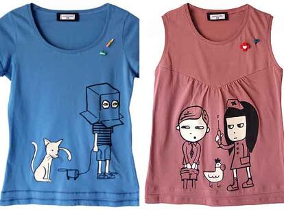 Camisetas de los ilustradores Jesús Moreno y Marujo Torres