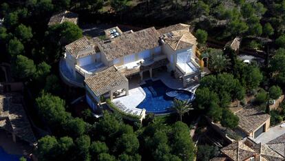 Imagen aérea de la propiedad de la modelo y su esposo en Palma de Mallorca.