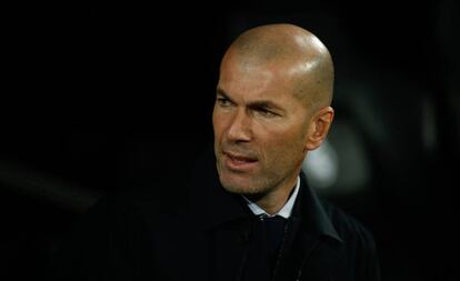 Zidane, en el Real Madrid-Athletic.