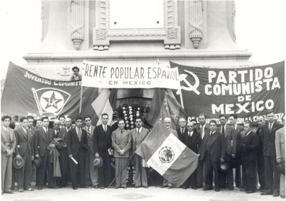 Integrantes del Frente Popular Español.