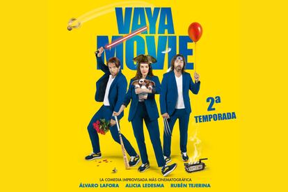 Cartel promocional del espectáculo 'Vaya Movie', que presenta su segunda temporada en Madrid.