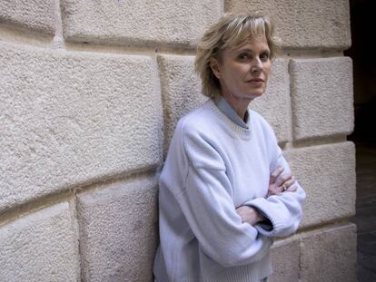 Siri Hustvedt el abril pasado en Barcelona.
