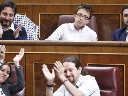 Mayoral, Errej&oacute;n, Garz&oacute;n, Montero e Iglesias, el 22 de febrero.