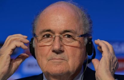 Presidente da Fifa, Joseph Blatter, durante evento na Bahia, em dezembro.