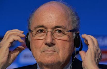 Presidente da Fifa, Joseph Blatter, durante evento na Bahia, em dezembro.