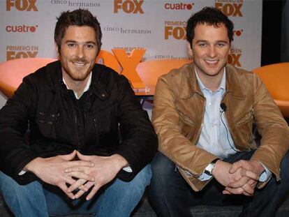 David Annable y Matthew Rhys, en la Casa Fox de Madrid.