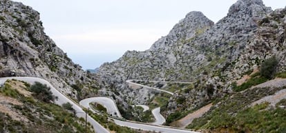 Vista de la carretera de Sa Calobra, en pleno coraz&oacute;n de la sierra de Tramontana.