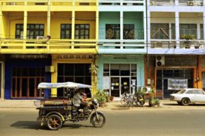 Un 'tuk-tuk' en Vientián, la capital de Laos.