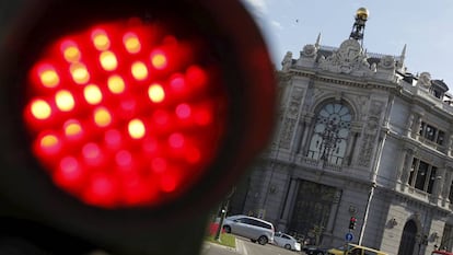 Fachada de la sede del Banco de España en la plaza de Cibeles de la capital.