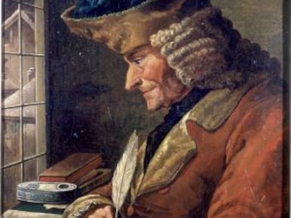 Retrato anónimo de Voltaire. Museo Carnavalet.