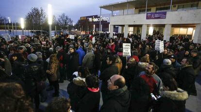 Concentraci&oacute;n en Rivas Vaciamadrid contra la violencia de g&eacute;nero. 