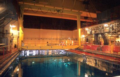 Una de las piscinas de la central Ascó II.