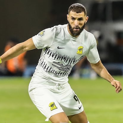 Benzema, el pasado 27 de julio en un partido del Al-Ittihad contra el Espérance Sportive de Túnez.