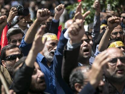 Manifestación en Teherán.  