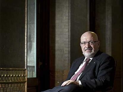 Josep Huguet, el miércoles, en el Parlament.