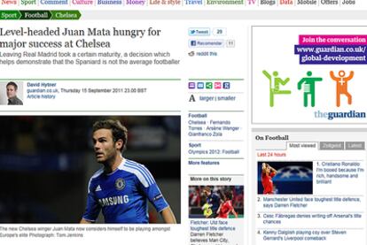 Captura de la página web de 'The Guardian'.