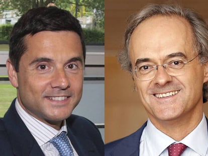 De izquierda a derecha, Alejandro Martínez Peón, nuevo consejero delegado de PRISA Noticias, y Pedro García Guillén, nuevo consejero delegado de PRISA Radio. 