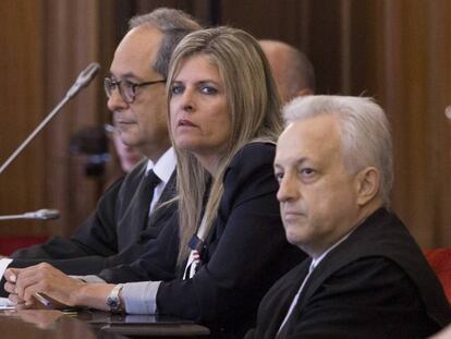 Ana Hermoso, durante el juicio en la Audiencia Provincial de Sevilla.