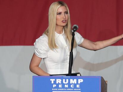 Ivanka Trump durante el acto en Miami, este martes.