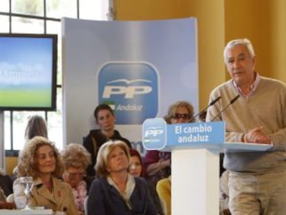 Arenas en un acto en Sevilla.