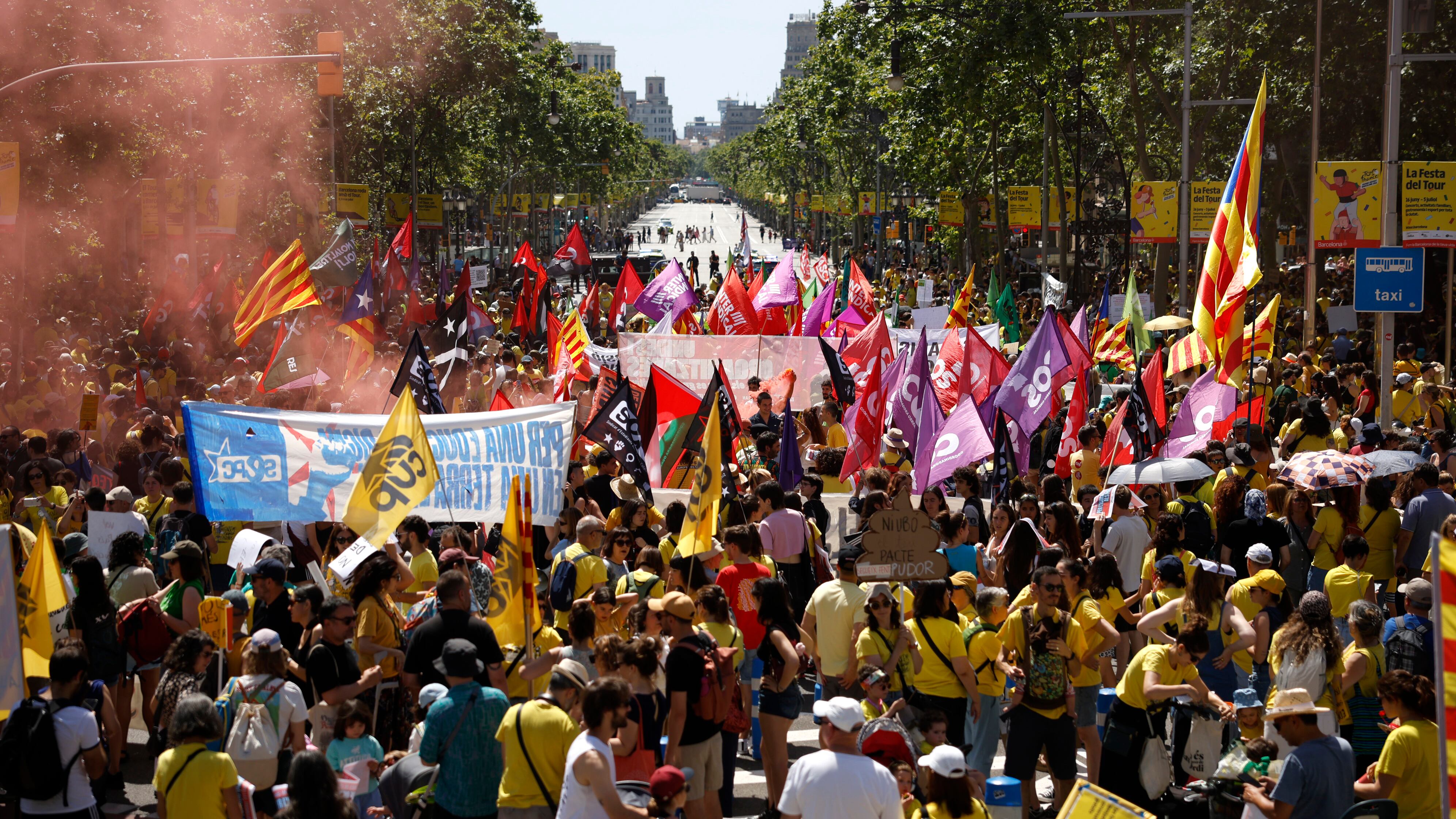 Manifestación con el lema
