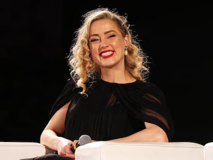 La actriz Amber Heard, en el 69º Festival de Taormina (Italia), el 24 de junio de 2023.