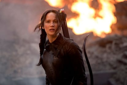 Taking a bow: Jennifer Lawrence in &lsquo;The Hunger Games: Mockingjay &ndash; Part 1.&rsquo;