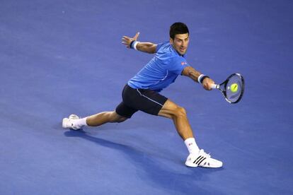 Djokovic, en su partido contra Wawrinka. 