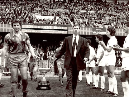 Alexanco y Johan Cruyff Copa del Rey