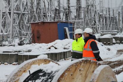 Subestación de Iberdrola en la central hidroeléctrica de Vótkinskaya.