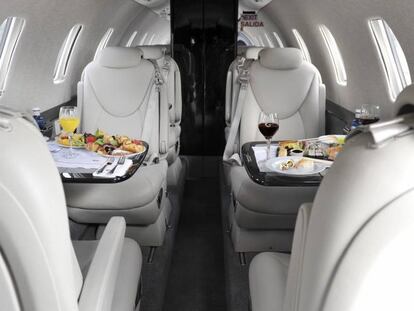 Interior de uno de los aviones de Gestair, en una foto facilitada por la compañía.