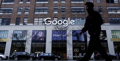 Vista de las oficinas de Google en Nueva York