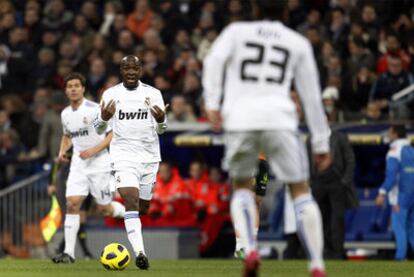 Lass, en un momento del encuentro del sábado pasado entre el Madrid y el Valencia.