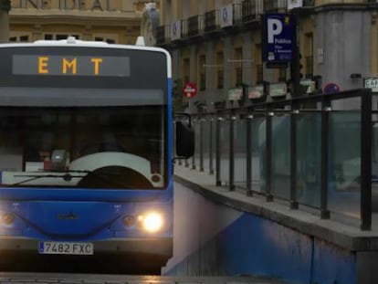 Un autob&uacute;s de la Empresa Municipal de Transportes (EMT) de Madrid.