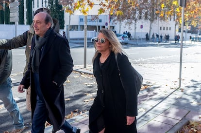 La asesora de Moncloa, Cristina Álvarez, a su salida de los juzgados de Plaza Castilla el 20 de diciembre de 2024.