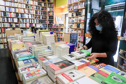 Interior de la librería Antonio Machado, en Madrid, el pasado miércoles.