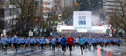 Salida, esta tarde, de la San Silvestre Vallecana de 2017.