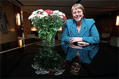 Michelle Bachelet, fotografiada en Madrid.