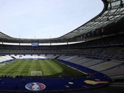 Panorámica del estadio de Saint-Denis, en París, que acogerá la final de la Champions de esta temporada.