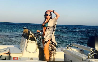 Lindsay Lohan, en la foto compartida en su cuenta de Instagram.