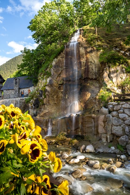 Cascada de Tredós en el Valle de Arán. 