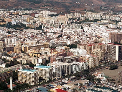 Vista aérea de Marbella.