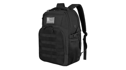 Vista de la mochila impermeable en oferta.