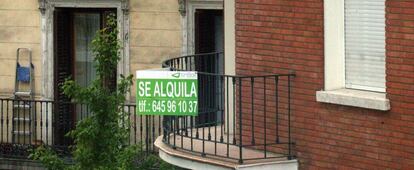 Una vivienda en alquiler.