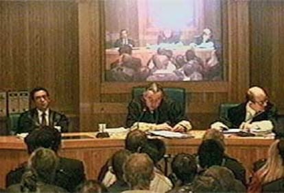 Los jueces suspendidos de la Sección Cuarta de la Audiencia Nacional en el juicio de la Operación Temple