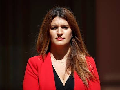 A ministra da Cidadania, Marlène Schiappa, principal defensora da proibição dos certificados de virgindade, em julho passado, em Paris