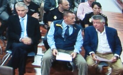 Julián Muñoz y Juan Antonio Roca, en la lectura de la sentencia de 'Malaya'.