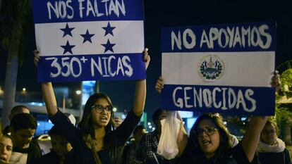 Protestas en Nicaragua contra la represión de Daniel Ortega.