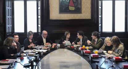 Reunión de la Mesa del Parlament.